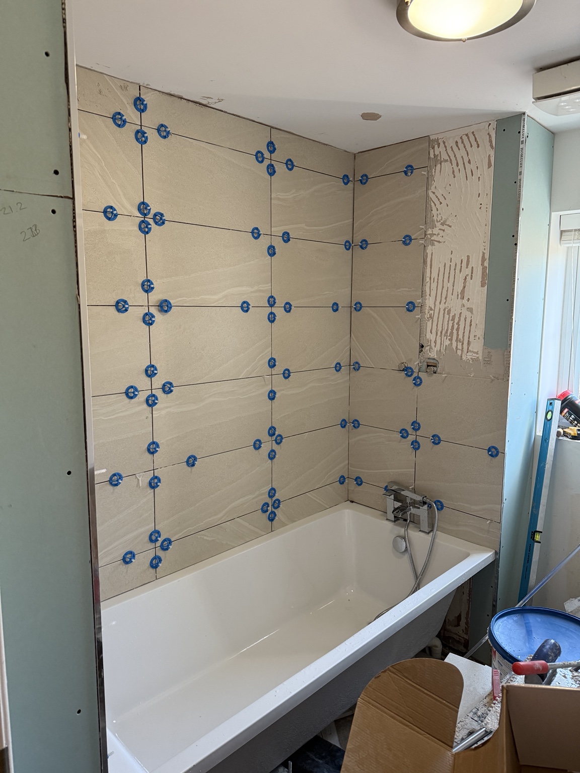 Bathroom renovation in progress